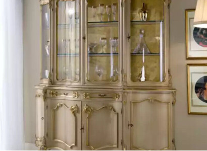 Wohnzimmer Vitrine Glas Schrank Schränke Vitrinen Holz Italienische Möbel