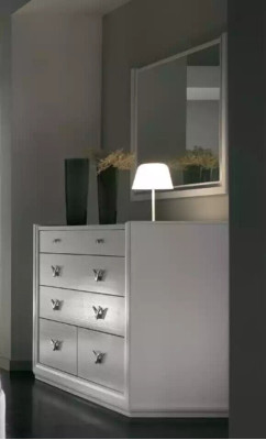 Kommode Spiegel Schrank Regal Konsole Möbel Holzschrank Italy Set 2tlg.