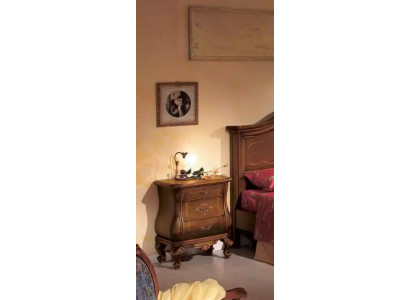 Luxuriöse Schlafzimmer Beistelltisch luxus Nachttisch Art Deco Stil Holz Hotel