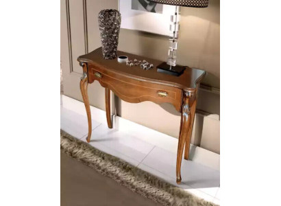 Brauner Luxus Konsolentisch Schublade Holzmöbel Schlafzimmer Design Neu