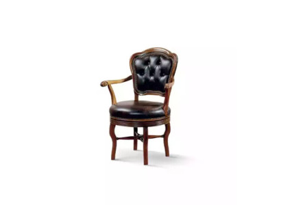 Büro Sessel Luxus Stuhl Bürostuhl Kunstleder Designer Sessel Holz Möbel