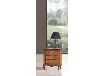 Nachttisch mit 3 Schublade Holzschrank Design Italienische Möbel Neu