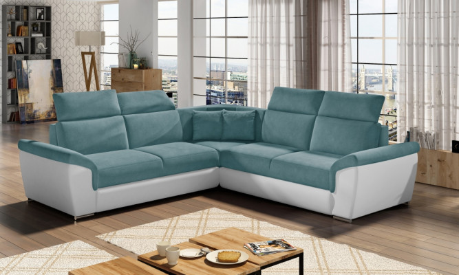 Ecksofa L-Form Wohnlandschaft Designer Sofa Couch Polster Sitz Garnitur Sofas