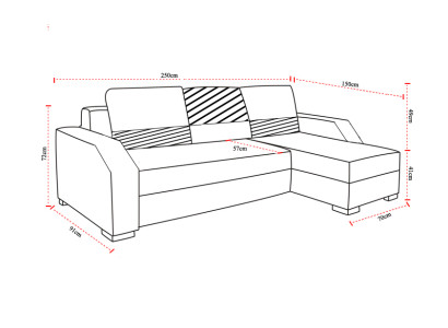 Schlafsofa Sofa Polster Wohnzimmer Ecksofa Funktions Couch Textl Sitz