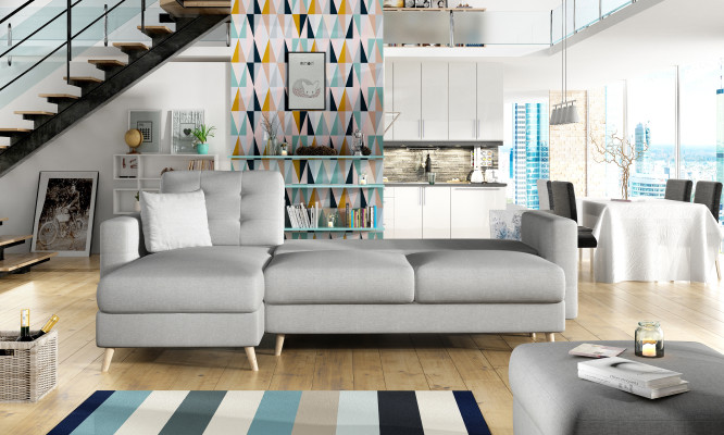 Schlafsofa Sofa Polster Funktions Couch Wohnzimmer Ecksofa Textl Sitz