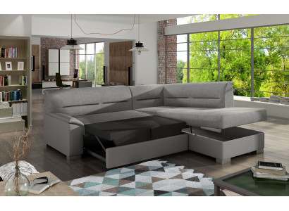 Schlafsofa Sofa Polster Wohnzimmer Textil Ecksofa Couch Sitz Garnitur Sofas