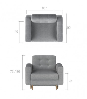 Sessel Designer Stuhl Polster Relax Stoff Textil Lounge Neu Fernseh 1 Sitzer