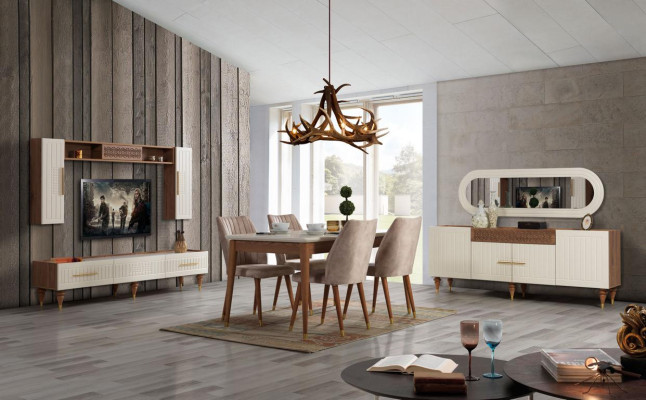 Esstisch Esszimmer Stil Modern Design Tisch Holz Möbel Luxus Tische