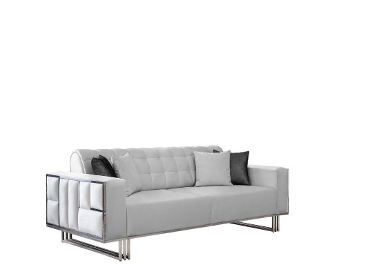 Verstellbare Multifunktion Couch Sofa Zweisitzer Couchen Design Sofas Weiß