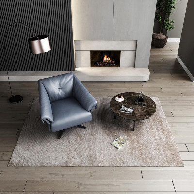 Sessel Design Luxus Relax Club Lounge Einsitzer Polster Stoff Leder
