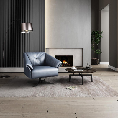 Sessel Design Luxus Relax Club Lounge Einsitzer Polster Stoff Leder