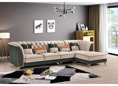 Ecksofa L Form Modernes Sofa Ledersofa Eckgarnitur Polster Wohnlandschaft