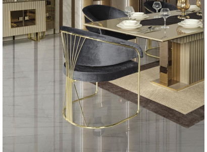 Stuhl schwarz Luxus Esszimmer schöne Möbel Design elegante Stühle moderne Holz