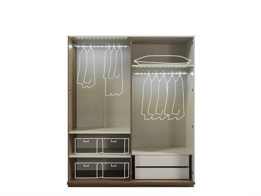 Kleiderschrank Schrank Luxus Holz Schränke Design Möbel Schlafzimmer Weiß Neu