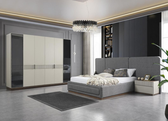 Kleiderschrank Schrank Luxus Holz Schränke Design Möbel Schlafzimmer Weiß Neu