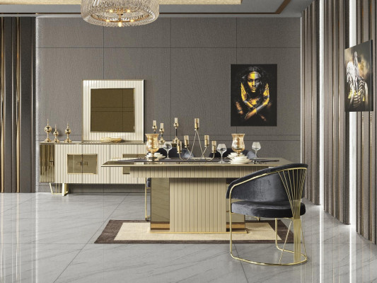 Komplett Set Esstisch 4x Stühle Esszimmer Set Ess Gruppe Holz Tisch Tische 5tlg