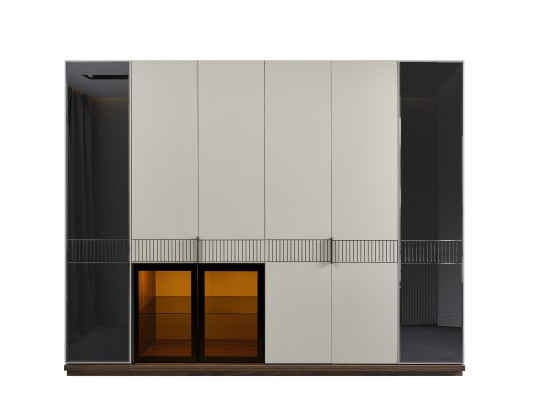 Kleiderschrank Schrank Luxus Holz Schränke Design Möbel Schlafzimmer Weiß Neu
