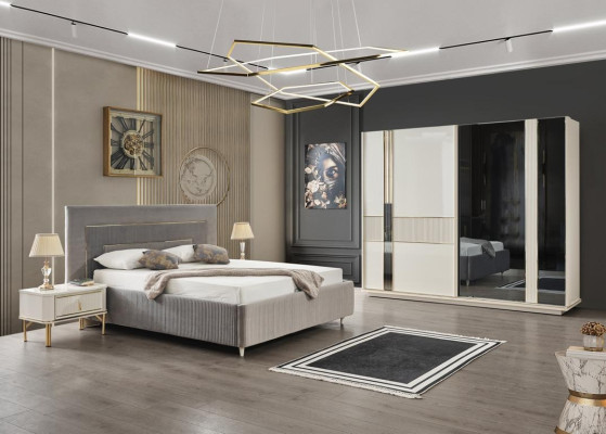 Kleiderschrank Schrank Luxus Holz Schränke Design Möbel Schlafzimmer Weiß