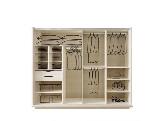 Kleiderschrank Schrank Luxus Holz Schränke Design Möbel Schlafzimmer Weiß