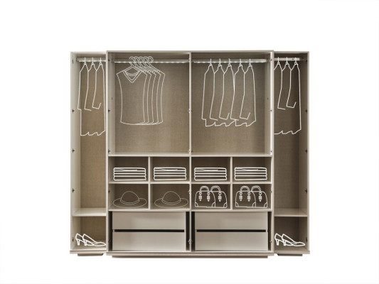 Kleiderschrank Schrank Luxus Holz Schränke Design Möbel Schlafzimmer Weiß Neu