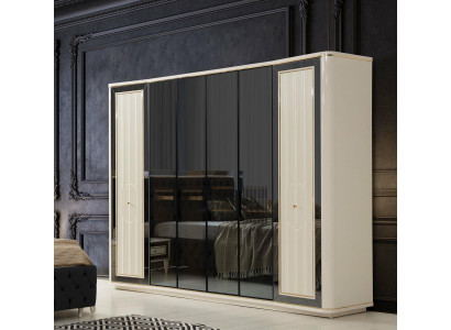 Kleiderschrank Schrank Luxus Holz Schränke Design Möbel Schlafzimmer Weiß