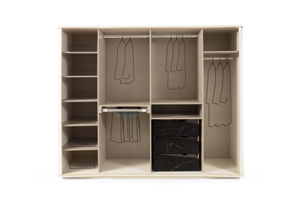Kleiderschrank Schrank Luxus Holz Schränke Design Möbel Schlafzimmer Weiß