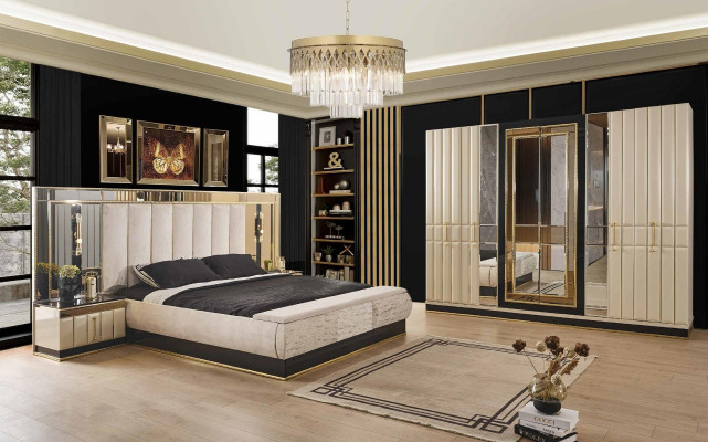 Kleiderschrank Spiegel Luxus Schrank Schlafzimmer Möbel Schränke