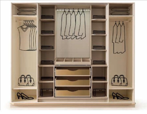 Moderner Kleiderschrank Luxus Schrank Holz Schränke Glas Hochglanz