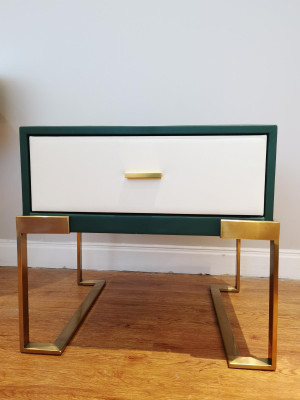 Design Nacht Tisch Konsole Deko Metall Glanz Tische Konsolen Schlaf Zimmer