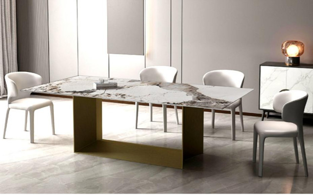 Moderne Esszimmer Wohnzimmer Küche Tische 180x90 Esstisch Design Tisch Edelstahl