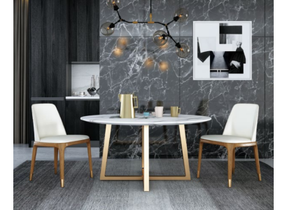 Design Ess Tisch Rund Metall Runde Tische Wohn Zimmer Luxus Gold