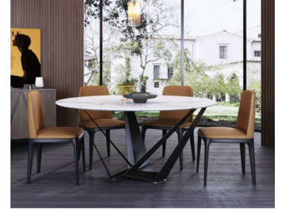 Runder Luxus Esstisch Designer Esstische 130cm Konferenz Rund Tische