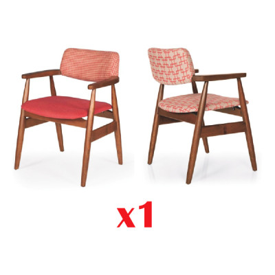 Esszimmer Stühle Lehn Textil Holz Modern Stuhl Sitz Polster Garnitur