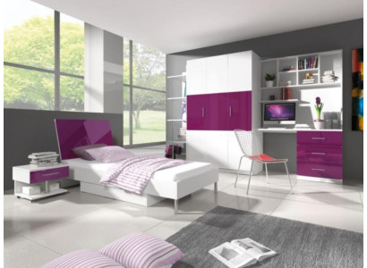 Eckschrank Regal Bücherschrank Schrank Holz für Kinderzimmer Jugendzimmer Weiß