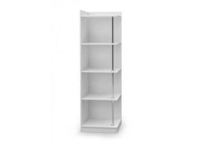 Regal Bücherschrank Eckschrank Schrank Holz für Kinderzimmer Jugendzimmer Weiß