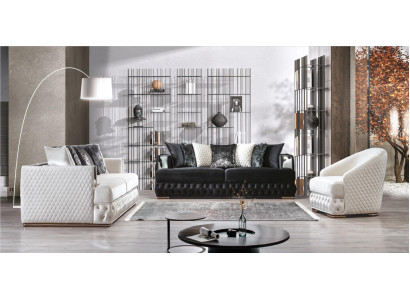 Chesterfield Luxus Sofagarnitur Polster Möbel 3+3+1 Wohnlandschaft