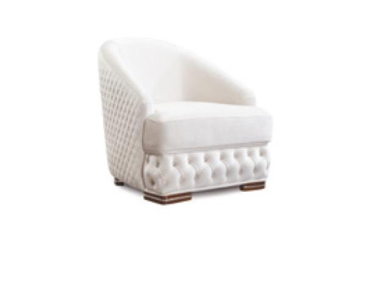 Sessel 1 Sitzer Weiß Chesterfield Relax Italienische Möbel Einrichtung