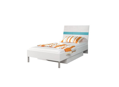 Betten Kinderbett Kinderzimmer Bett Kinderbett Möbel Holz Turkis Hochglanz Neu