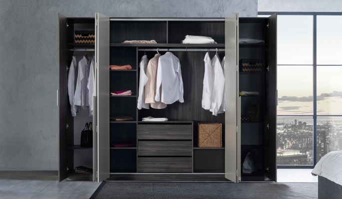 xxl Kleiderschrank Design Schrank Moderne Schränke Schlafzimmer Möbel Loft Neu