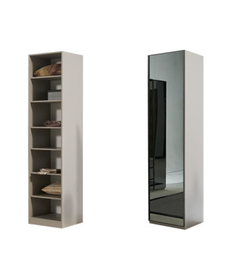 Kleiderschrank Schrank Mehrzweck Kleiderschrank Grau Material Holz Schränke