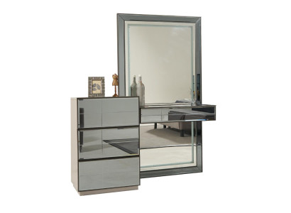 Schminktisch Kommode mit Spiegel Konsole Kommoden Holz Modern Schlafzimmer