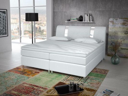 Boxspringbett Box Hotel Bett mit Visco & Matratze Lederbett Betten Doppelbett