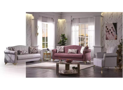 Sofagarnitur 3+3+1 luxus sofagarnitur wohnzimmer sitz polster möbel couch