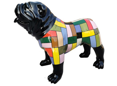 Hund Design Figuren Skulpturen Moderne Bulldogge Skulptur Deko Neu Skulpturen