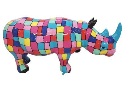 Designer Abstrakte Figur Moderne Figuren Dekoration Nashorn Garten Skulpturen