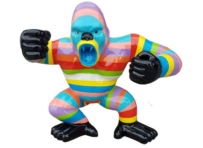 Abstrakte Figur Statue Gartenfiguren Gorilla Dekoration Statuen Skulpturen Neu