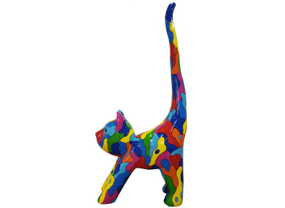 Designer Abstrakte Figur Moderne Figuren Dekoration Katze Skulpturen Deko Neu