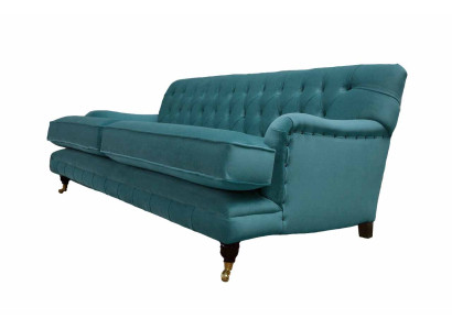 Sofa 3 Sitzer Stoff Design Couch Polster Sofas Textil Modern Chesterfield 1