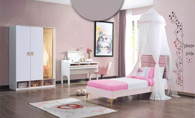 Kinderbett Schlafzimmer Design Luxus rosa Möbel Holz Jugendzimmer