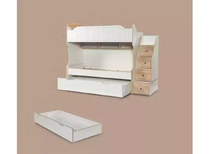 Etagenbett Kinderbett Hochbett Doppelstockbett Kinderzimmer Weiß Bett